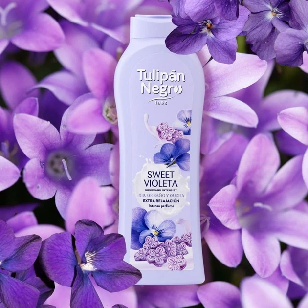 Гель для душа Tulipan Negro Shower Gel - Sweet Violeta (650 мл) - изображение 5