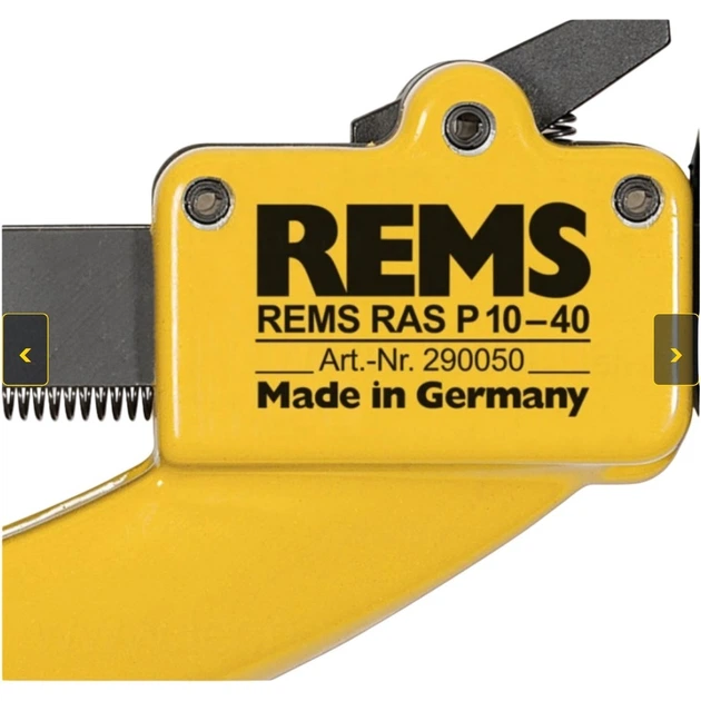 Труборіз роликовий Rems RAS P S7 10-40 мм, зі змінним лезом (290050) - зображення 6