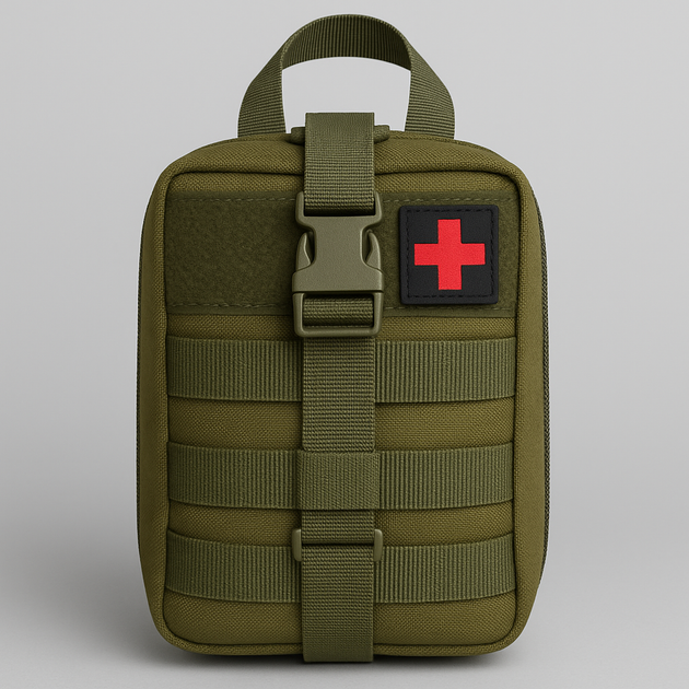 Аптечка тактическая (20х15х8 см) на системе Molle A87 Олива - изображение 5