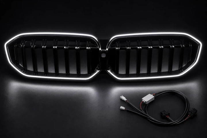 Ноздри 1-Bar LED (2022-2026, черный глянец) для BMW 3 серия G20/G21 2018- гг - Фото 6 Ноздри 1-Bar LED (2022-2026, черный глянец) для BMW 3 серия G20/G21 2018- гг - изображение 6