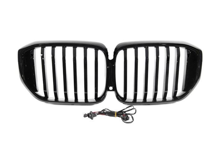 Ноздри 1 Bar LED (2023-2026, чёрный глянец) для BMW X5 G05 2019–2026 гг - изображение 6