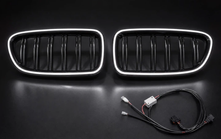 Ноздри M-Look LED (чёрный глянец) для BMW 5 серия F10/F11 2010–2016 гг - Фото 5 Ноздри M-Look LED (чёрный глянец) для BMW 5 серия F10/F11 2010–2016 гг - изображение 5