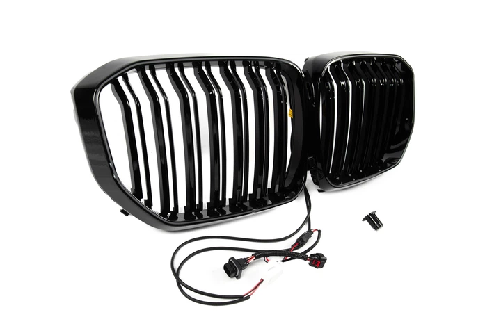 Ноздри BMW M-Look LED (2019-2022, черный глянец) для BMW X5 G05 2019–2026 гг - Фото 8 Ноздри BMW M-Look LED (2019-2022, черный глянец) для BMW X5 G05 2019–2026 гг - изображение 8