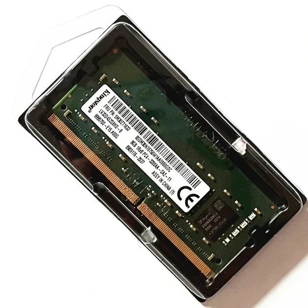 Оперативная память для ноутбука Kingston 8GB DDR4 3200MHz SO-DIMM 1Rx8 (LV32D4S2S8HD-8) - Фото 1 Оперативная память для ноутбука Kingston 8GB DDR4 3200MHz SO-DIMM 1Rx8 (LV32D4S2S8HD-8) - изображение 1