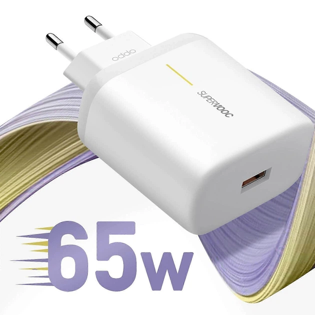 Сетевое Зарядное Устройство OPPO 65W SuperVOOC + Кабель Type C - изображение 4