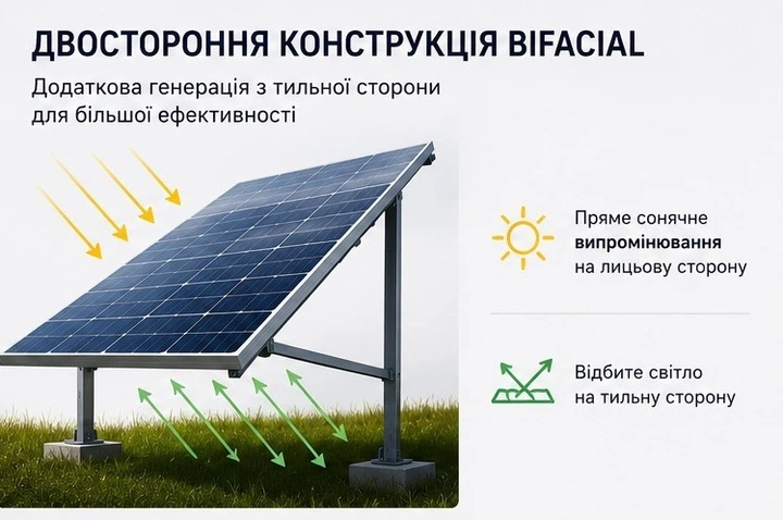 Солнечная панель JA Solar 460 Вт N-Type Bifacial двухсторонняя (JAM72S20-460/MR) - изображение 3