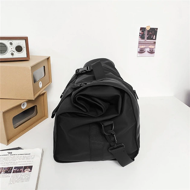 Сумка дорожня Lesko GM&0401 Black спортивна з регульованим плечовим ременем - Фото 3 Сумка дорожня Lesko GM&0401 Black спортивна з регульованим плечовим ременем - зображення 3