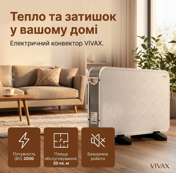Конвектор электрический 2000 Вт обогреватель для дома 20 м² напольный механический с терморегулятором 3 режима нагрева сетевой без вентилятора переносной домашний нагреватель для квартиры комнаты офиса - изображение 4