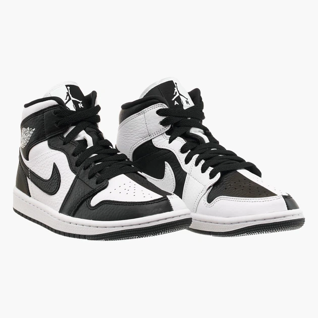 Кроссовки женские Jordan 1 Mid Se 39 Черно-белый DR0501-101 - изображение 5