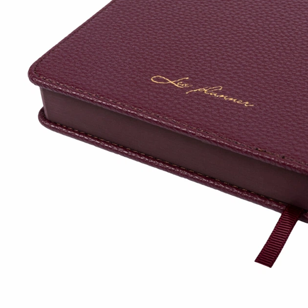 Ежедневник Leo Planner "Royal" 2027 A5 184 листов комбинированный бордовый с обрезом в тон обложки (252770) - изображение 6