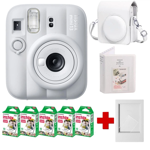 Набір камера Fujifilm Instax Mini 13 Clay White , Фотопапір 50шт, Чохол, Фотоальбом 64 фото Білий + в подарунок фоторамка (Подарункове пакування) - Фото 1 Набір камера Fujifilm Instax Mini 13 Clay White , Фотопапір 50шт, Чохол, Фотоальбом 64 фото Білий + в подарунок фоторамка (Подарункове пакування) - изображение 1