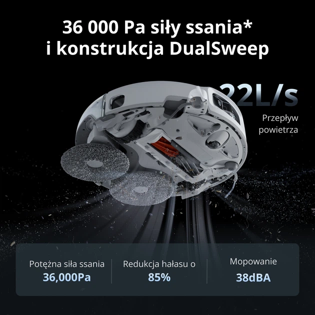 Robot sprzątający DJI Romo P2 Clean More Combo (CRR2P) - Zdjęcie 8 Robot sprzątający DJI Romo P2 Clean More Combo (CRR2P) - obraz 8