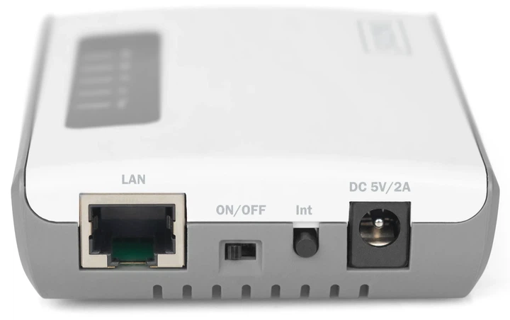 Многофункциональный Wi-Fi сетевой USB-сервер DIGITUS DN-13024 / Wi-Fi N300 / 2 x USB 2.0 / 1 x 100M LAN / Белая (102272180) - Уценка - изображение 3