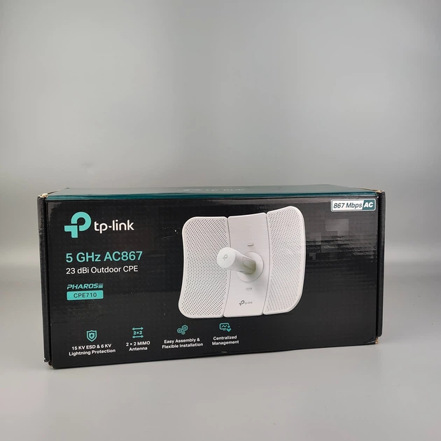 Внешняя точка доступа TP-Link CPE710 AC900 5 ГГц / 23 dBi / Gigabit PoE / Wi-Fi 5 / Белый (102228576) - Б/У - изображение 7