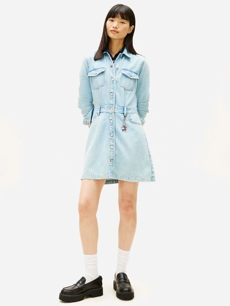 Платье женское Tommy Hilfiger 133375386 L Голубое (1162020896) - изображение 5