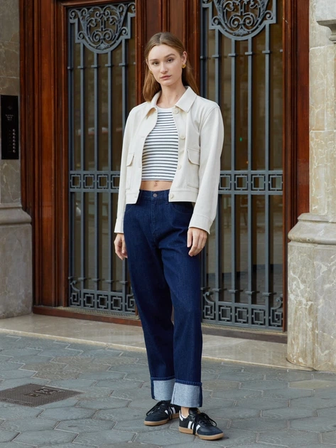 Куртка демисезонная женская Uniqlo 12793529 XS Молочная (1162142171) - изображение 5