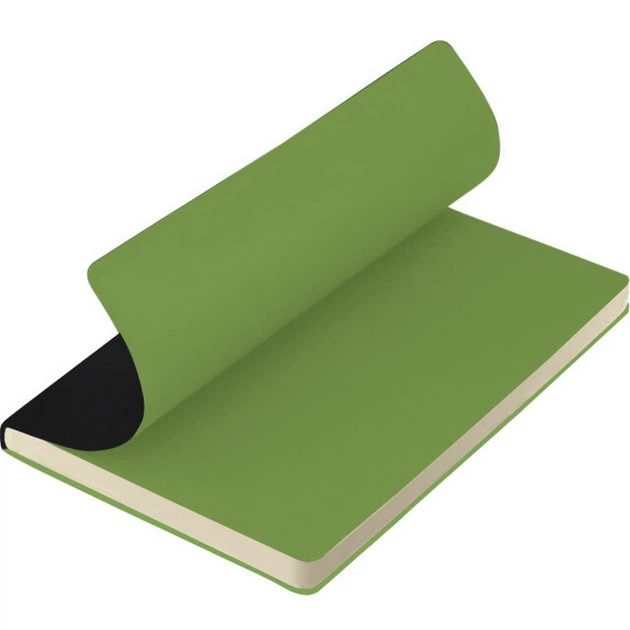 Деловая записная книжка Поліграфіст A5 "Star" Soft Touch 96 листов клеточка крем/блок искусственная кожа черный на резинке (138/2 0612L) - изображение 4