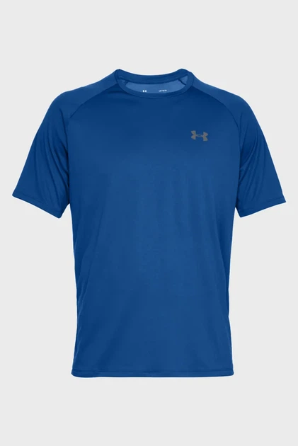 Чоловіча синя футболка UA Tech 2.0 SS Tee Under Armour S 1326413-400 - Фото 4 Чоловіча синя футболка UA Tech 2.0 SS Tee Under Armour S 1326413-400 - изображение 4