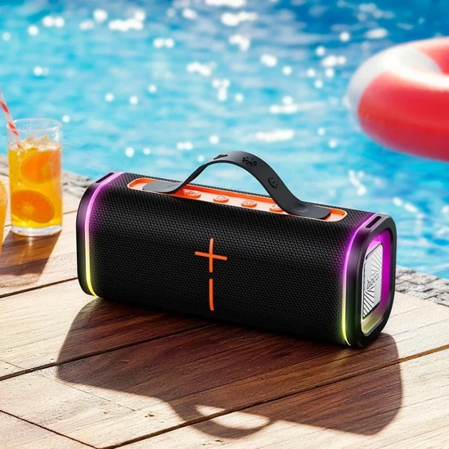 Портативна колонка HOCO HC51 Soul sports BT speaker, 10W*2, IPX4, Black - зображення 6