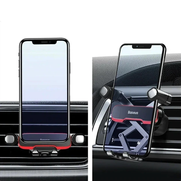 Автотримач для телефона Baseus Mr Hui Gravity Car Mount Black - Фото 12 Автотримач для телефона Baseus Mr Hui Gravity Car Mount Black - зображення 12