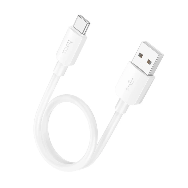 Кабель HOCO X96 Hyper 27W charging data cable Type-C (L=0.25M) White - Фото 1 Кабель HOCO X96 Hyper 27W charging data cable Type-C (L=0.25M) White - зображення 1