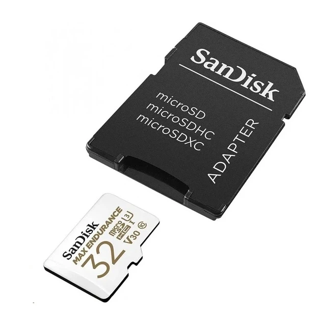 Карта пам'яті microSDHC (UHS-1 U3) SanDisk Max Endurance 32Gb class 10 V30 (100Mb/s) (adapterSD) - изображение 3
