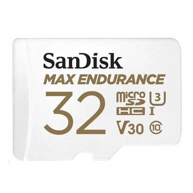 Карта пам'яті microSDHC (UHS-1 U3) SanDisk Max Endurance 32Gb class 10 V30 (100Mb/s) (adapterSD) - изображение 4