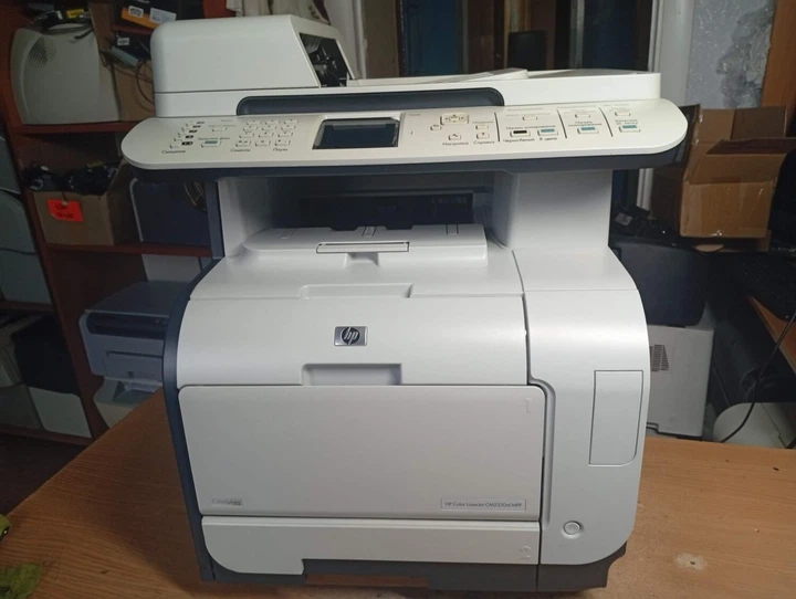 МФУ HP Color LaserJet CM2320nf Multifunction Printer / Лазерная цветная печать / 600x600 dpi / A4 / 20 стр/мин / USB 2.0, RJ-45, RJ-11 б/у - Фото 4 МФУ HP Color LaserJet CM2320nf Multifunction Printer / Лазерная цветная печать / 600x600 dpi / A4 / 20 стр/мин / USB 2.0, RJ-45, RJ-11 б/у - изображение 4