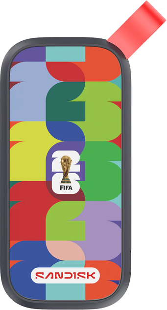 Dysk SSD SanDisk Portable 1TB USB 3.2 Gen 2 Type-C FIFA World Cup 2026 Edition (SDSSDE30F-1T00-G25) - obraz 2