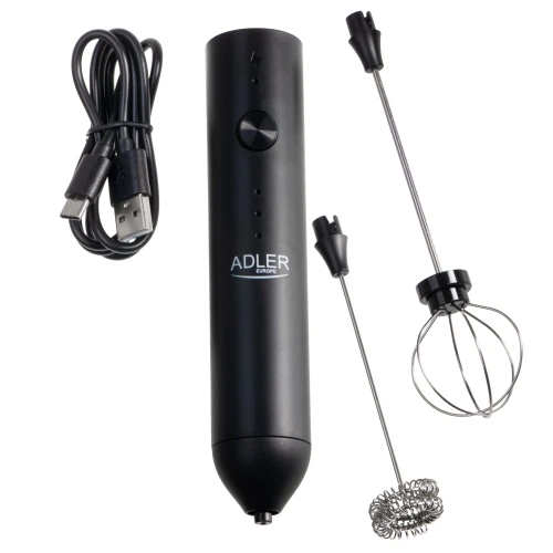 Спінювач молока Adler AD 4533 — акумуляторний 2-в-1 із 3 швидкостями та USB-C - зображення 4