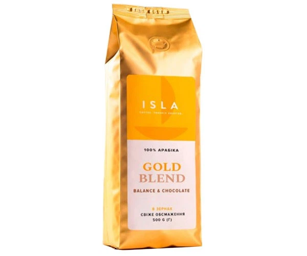 Кофе в зернах Isla Gold Blend 500 г - Фото 1 Кофе в зернах Isla Gold Blend 500 г - изображение 1