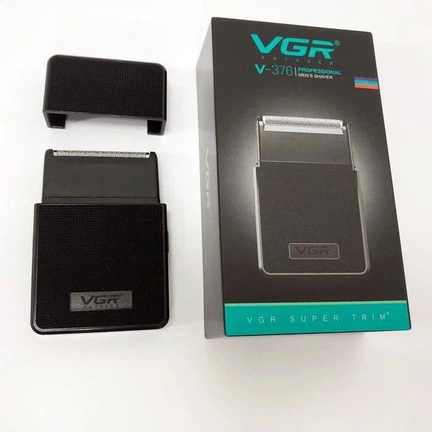 Аккумуляторная электробритва VGR V-376 Black для мужского сухого бритья 10660 - изображение 5
