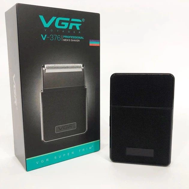 Аккумуляторная электробритва VGR V-376 Black для мужского сухого бритья 10660 - изображение 9