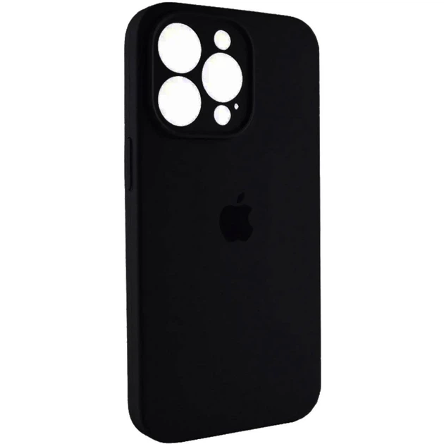 Чохол силіконовий Full Silicone Case for iPhone 16 Pro Black (з захистом камери) - изображение 3