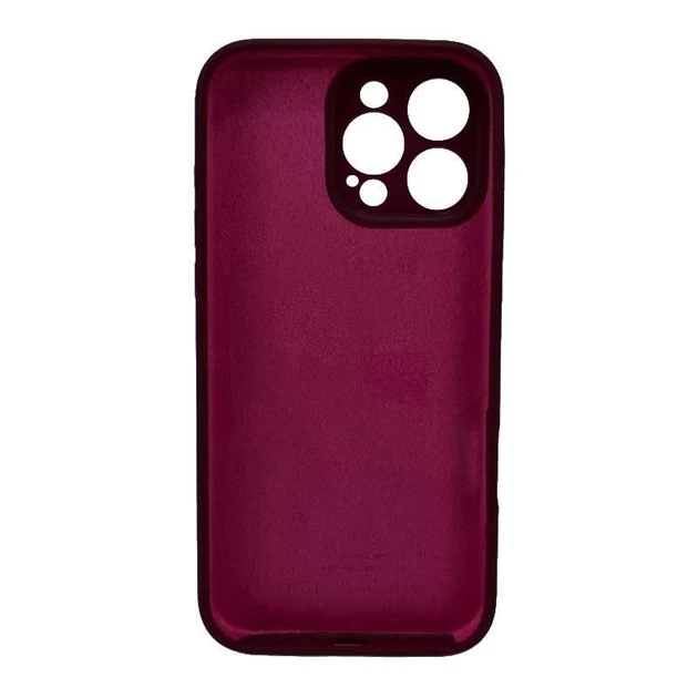 Чохол силіконовий Full Silicone Case for iPhone 15 Pro Max Plum (з захистом камери) - изображение 2