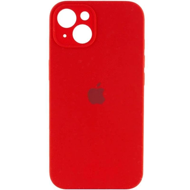Чохол силіконовий Full Silicone Case for iPhone 15 Red (з захистом камери) - Фото 1 Чохол силіконовий Full Silicone Case for iPhone 15 Red (з захистом камери) - изображение 1