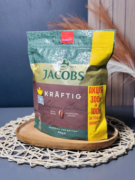 Кава розчинна Jacobs Kraftig 400 г - зображення 2