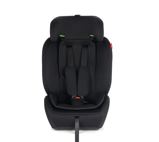 Автокрісло для дітей 76-150 см 9-36 кг автомобільне i-Size R129 з 5-точковими ременями 15 рівнями підголівника штатним кріпленням м’яким вкладишем боковою підтримкою чорне за рухом - зображення 6
