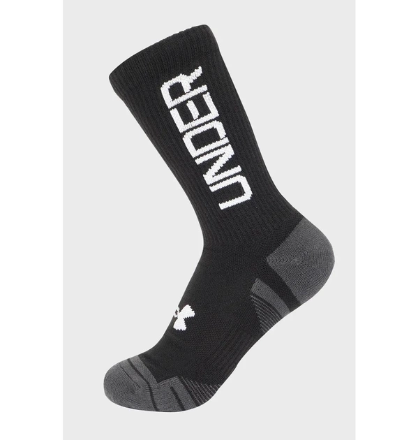 Носки Under Armour Ua Perf Tech Nov 3Pk Crew MD Чорний 1379515-002 - изображение 5