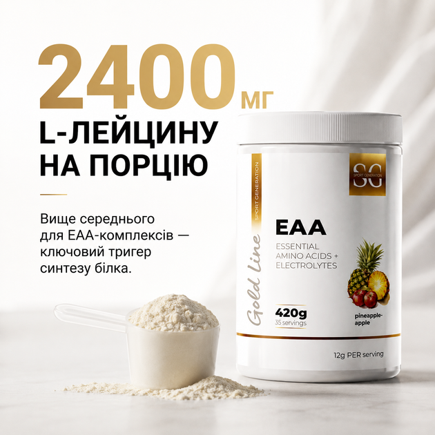 Амінокислоти Sport Generation EAA + Electrolytes, 420 г., Апельсин - зображення 4