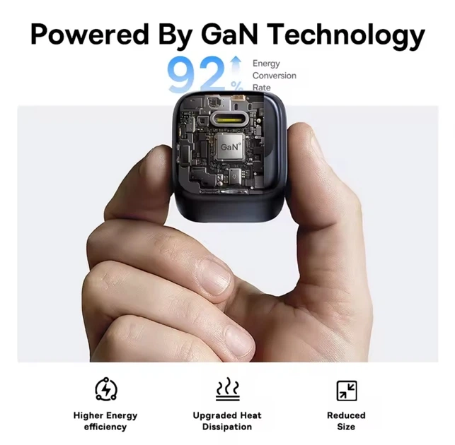 Сетевое зарядное устройство Baseus GaN 45W USB-C PD/PPS QC3.0 для iPhone 17/16/15, Samsung, Xiaomi - изображение 5