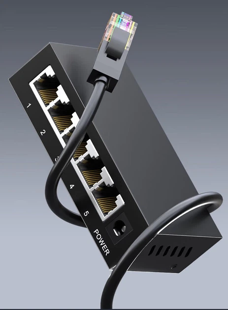Комутатор KeepLINK KP-9000 5-портовий гігабітний для дому - зображення 7