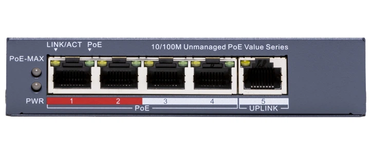 Коммутатор HIKVISION POE 5-портовый, HK-SF006 - изображение 2