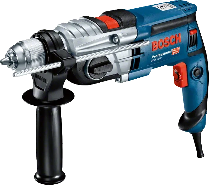 Ударний дриль Bosch Professional PRO GSB 20-2 850 Вт 3000 об/хв 13 мм з кейсом (060117B400) - зображення 2