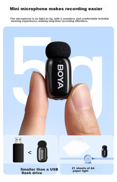 Микрофон петличный BOYA беспроводной миниатюрный, Type-C, ИИ - изображение 8