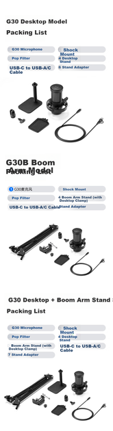 Микрофон BOYA G30 конденсаторный настольный для стримов, игр, записи и видеоконференций, с шумоподавлением - изображение 16