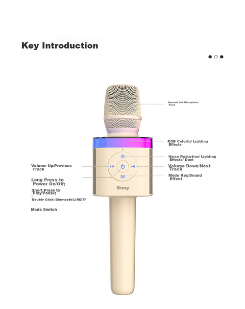 Микрофон-колонка Soaiy MC62 детский караоке Bluetooth беспроводной розовый - изображение 13