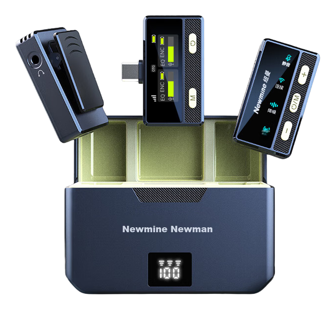 Микрофон Newmine MC211 петличный беспроводной для стримов, для TikTok, шумоподавление, Type-C - Фото 1 Микрофон Newmine MC211 петличный беспроводной для стримов, для TikTok, шумоподавление, Type-C - изображение 1