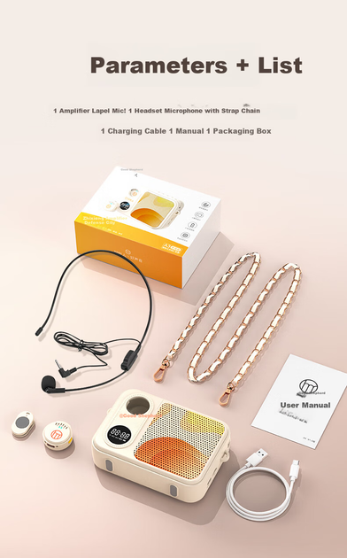 Микрофон Good Shepherd A3 петличный беспроводной с усилителем, для класса/экскурсий, Bluetooth - изображение 11