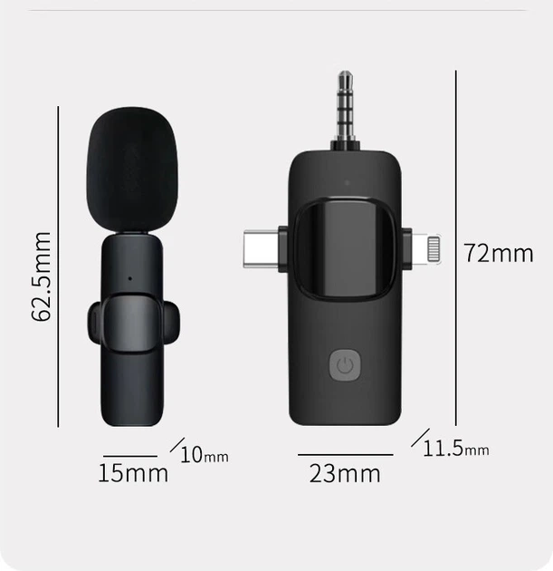 Микрофон петличный Masentek K1 беспроводной, для смартфонов и камер - изображение 11